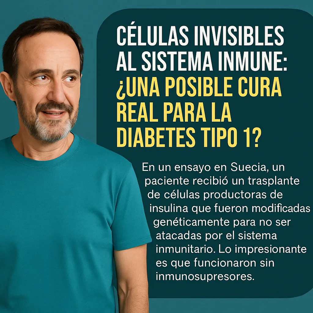 {'en': 'Invisible cells to the immune system: A possible real cure for type 1 diabetes?', 'es': 'Células invisibles al sistema inmune: ¿una posible cura real para la diabetes tipo 1?'} Image