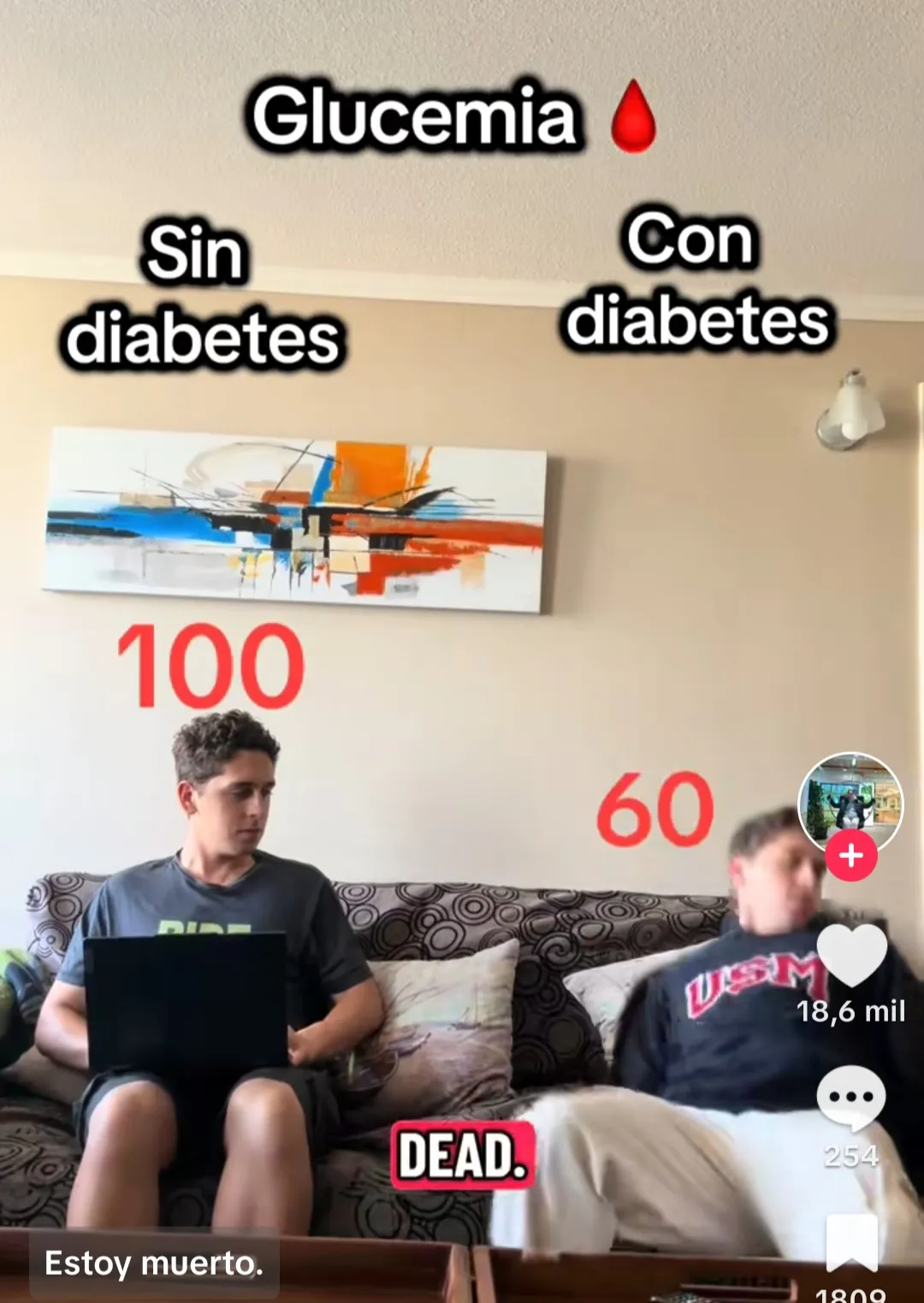 {'en': 'TikTok that summarizes life with diabetes in seconds', 'es': 'TikTok que resume en segundos la vida con diabetes'} Image