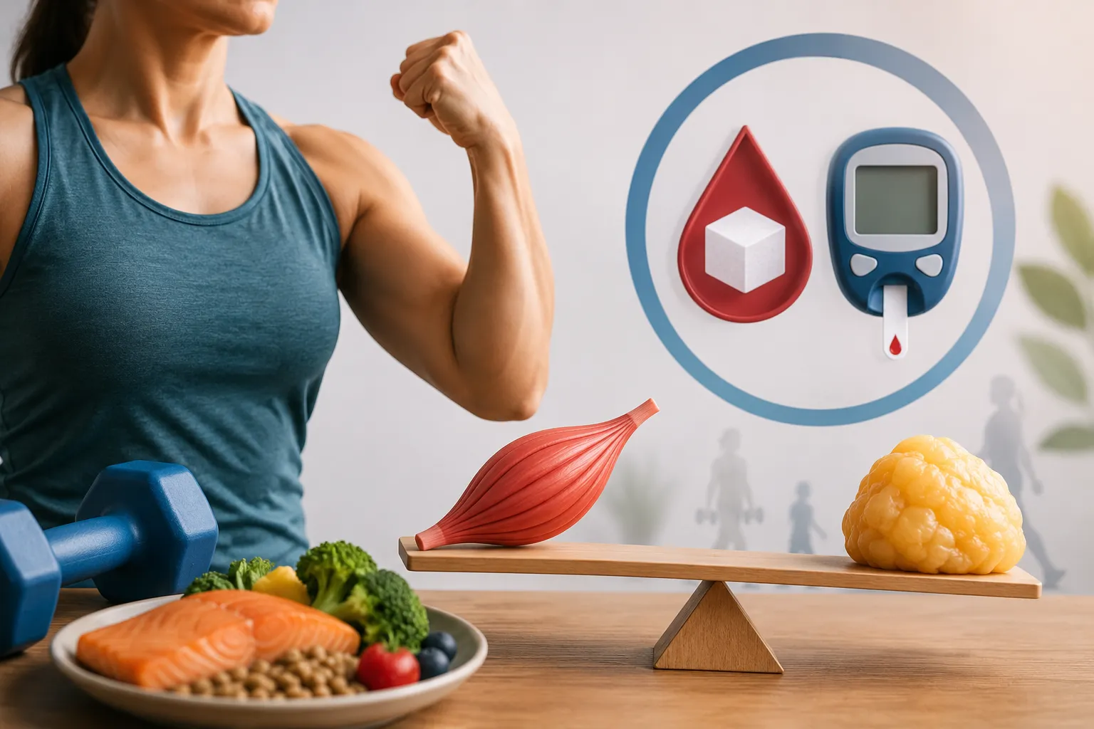 {'en': "What if the problem wasn't just the weight?Your muscles also count in diabetes", 'es': '¿Y si el problema no fuera solo el peso? Tus músculos también cuentan en la diabetes'} Image