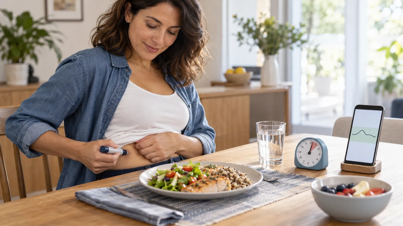 {'en': 'Ponerse la insulina antes de comer puede marcar una gran diferencia', 'es': 'Ponerse la insulina antes de comer puede marcar una gran diferencia'} Image