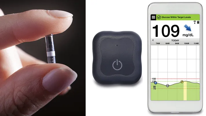 {'en': 'EANSENSE CGM - Implantable device that controls diabetes 6 months', 'es': 'Eversense CGM - Dispositivo implantable que controla la diabetes 6 meses'} Image {'en': 'EANSENSE CGM - Implantable device that controls diabetes 6 months', 'es': 'Eversense CGM - Dispositivo implantable que controla la diabetes 6 meses'} Image