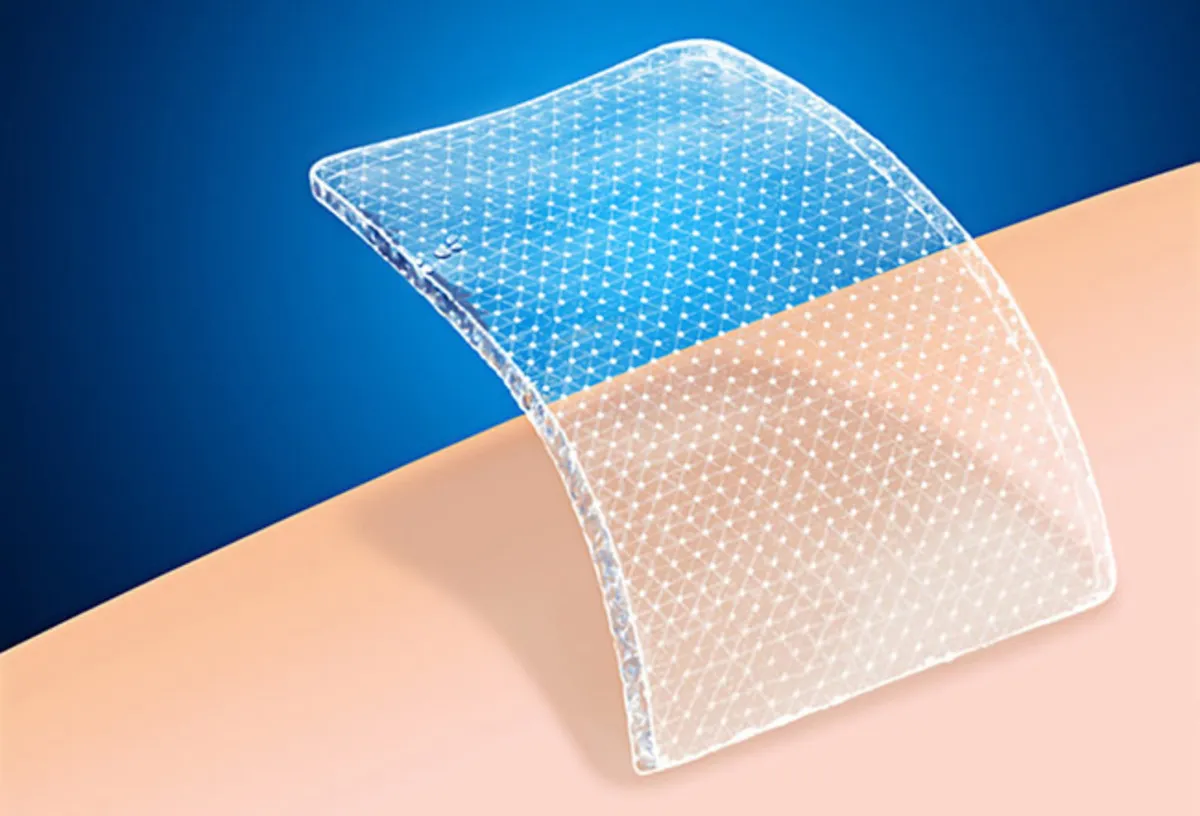 {'en': 'Skin substitute for diabetes wounds', 'es': 'Sustituto de piel para heridas de diabetes'} Image {'en': 'Skin substitute for diabetes wounds', 'es': 'Sustituto de piel para heridas de diabetes'} Image